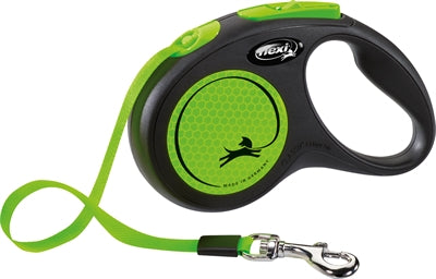 Flexi Rollijn new neon tape zwart groen