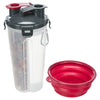 Trixie waterfles voerfles inclusief reisbak kunststof silicone