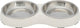 Trixie voerbak kat dubbel melamine rvs wit