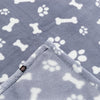 Trixie hondendeken kenny fleece bot pootjes blauw