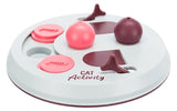 Trixie cat activity flip board bes roze lichtgrijs - afbeelding 1