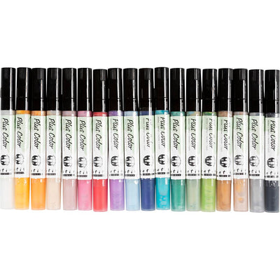 Creativ company https: www.cchobby.nl plus-color-marker-l-14-5-cm-lijndikte-1-2-mm-diverse-kleuren-5-5-ml-18-stuk-1-doos