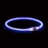 Merkloos sans marque trixie lichtgevende halsband usb flash light oplaadbaar tpu blauw - afbeelding 2