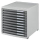 Ladenkast han 1510 300x382x307mm lichtgrijs 10 gesloten laden van 20mm
