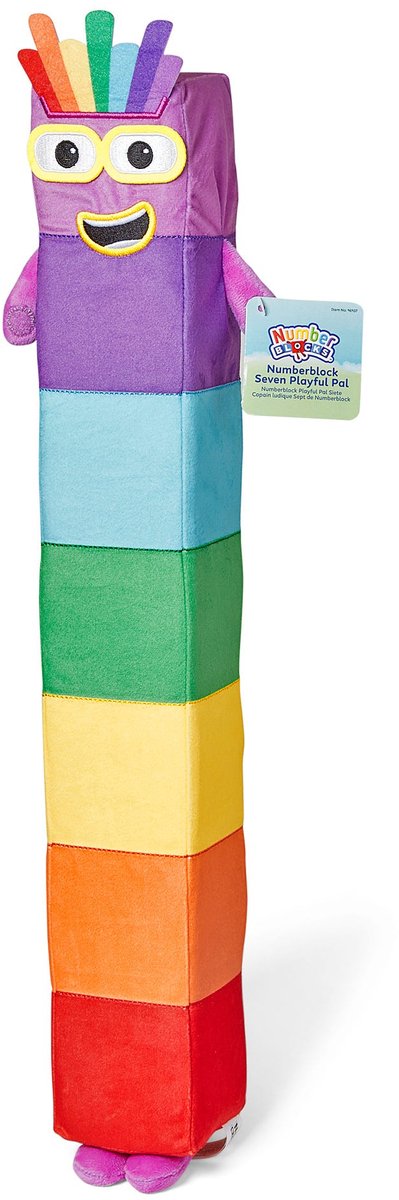 Learning resources numberblocks® seven - knuffel - vanaf 18 maanden