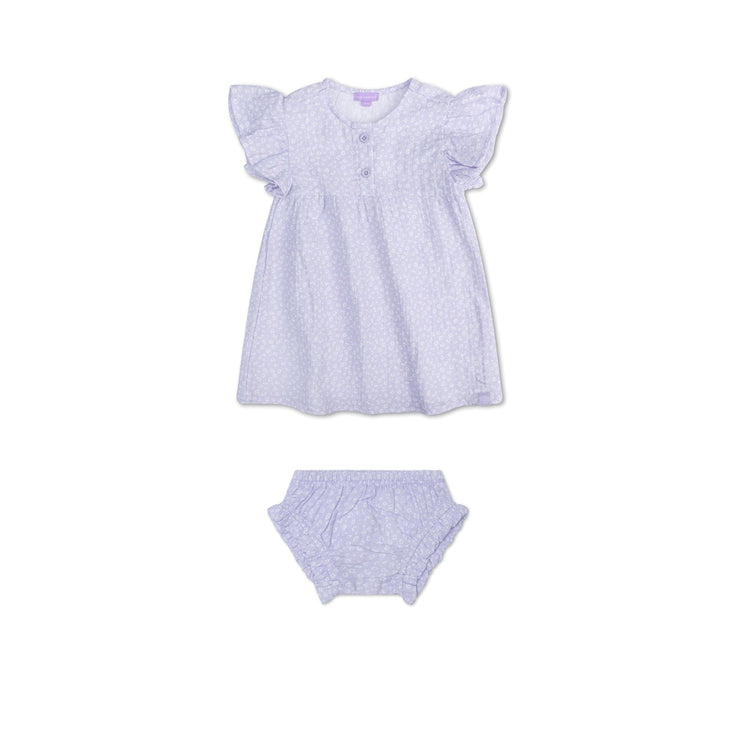 Leopard | lila meisjes set strand - muslin
