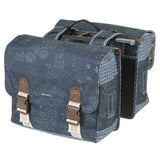 Basil dubbele fietstas bohème mik 35 liter - indigo blauw - afbeelding 3