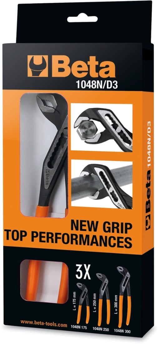 Beta waterpomptangenset 3-delig 1048n d3-set 175 250 300 mm