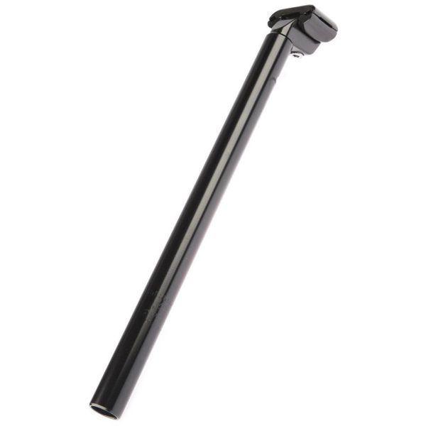 Zadelpen atb zwart 27.2 40cm alu