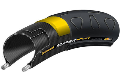 Continental Super Sport Plus - Racefietsband - 700x25C - Draadband - Zwart