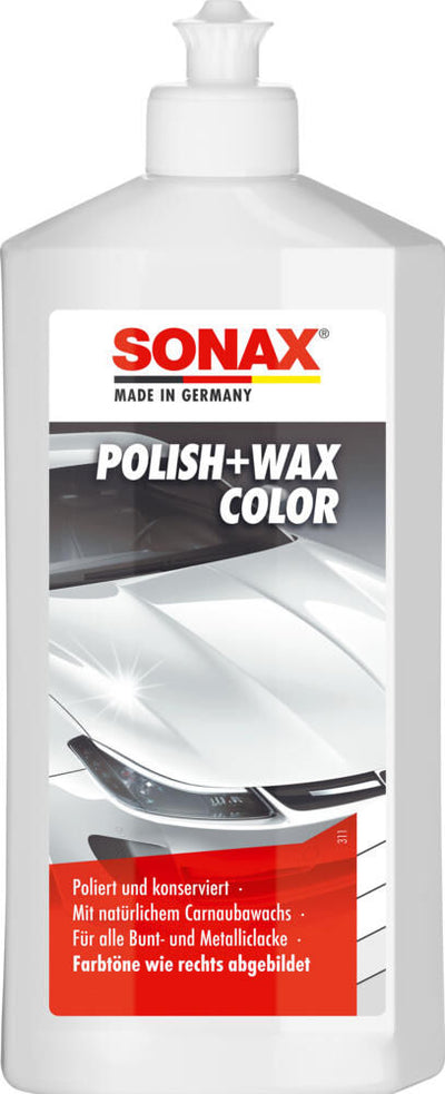 Sonax autopolitur polish wax color nanopro color polish + wax white