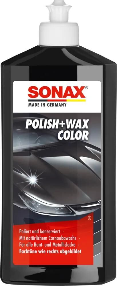 Sonax autopoetsmiddel polish wax color nanopro color polish + wax black nanotechnology