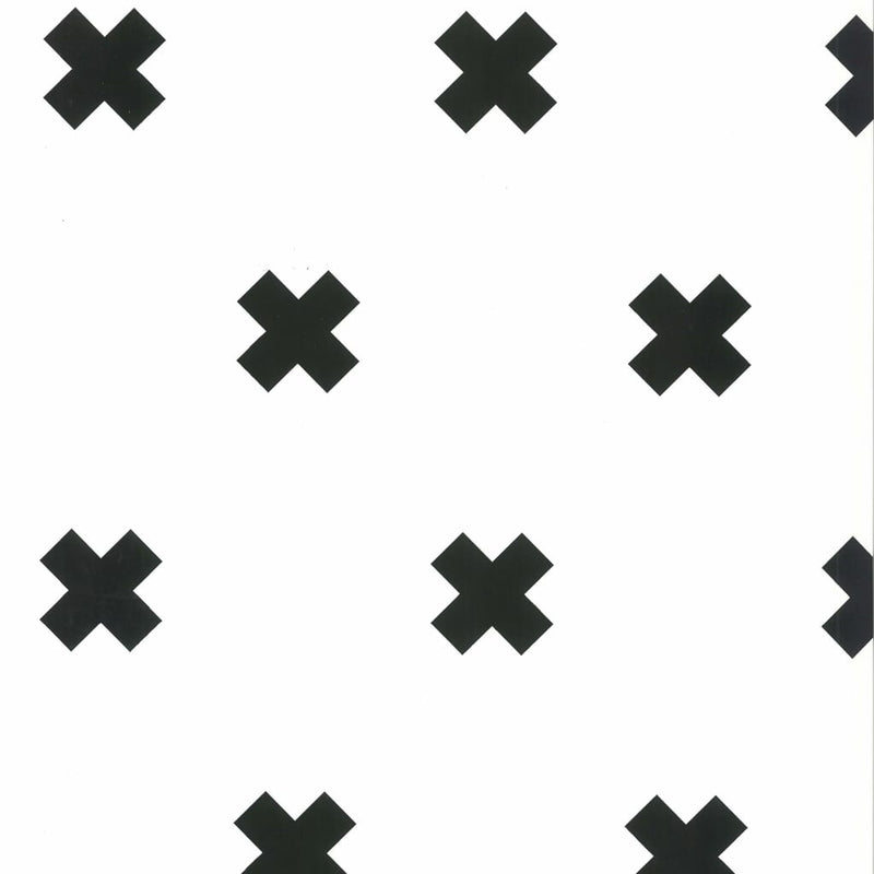 Noordwand behang fabulous world cross wit en zwart