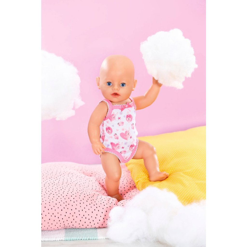 Baby born rompertje 43 cm roze wit