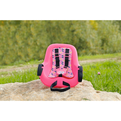 Baby born fietsstoeltje roze