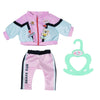 Baby born jogging outfit roze zwart