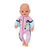 Baby born jogging outfit roze zwart