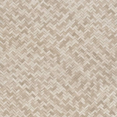 Noordwand behang botanica rattan wickerwork bruin en beige