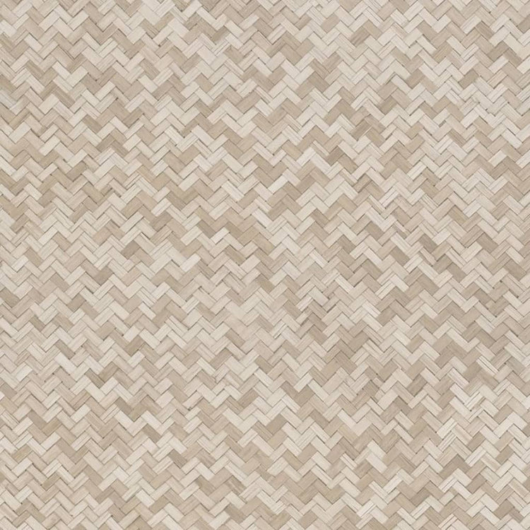 Noordwand behang botanica rattan wickerwork bruin en beige