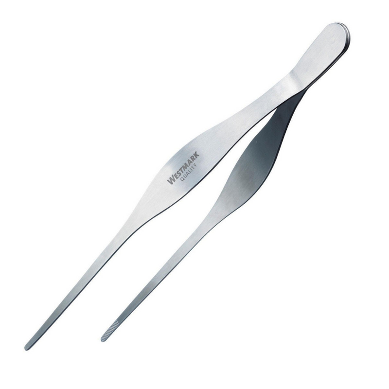 Westmark keuken- en serveerpincet, grilltang, roestvrij staal, lengte: 29 cm, zilver, 12762270