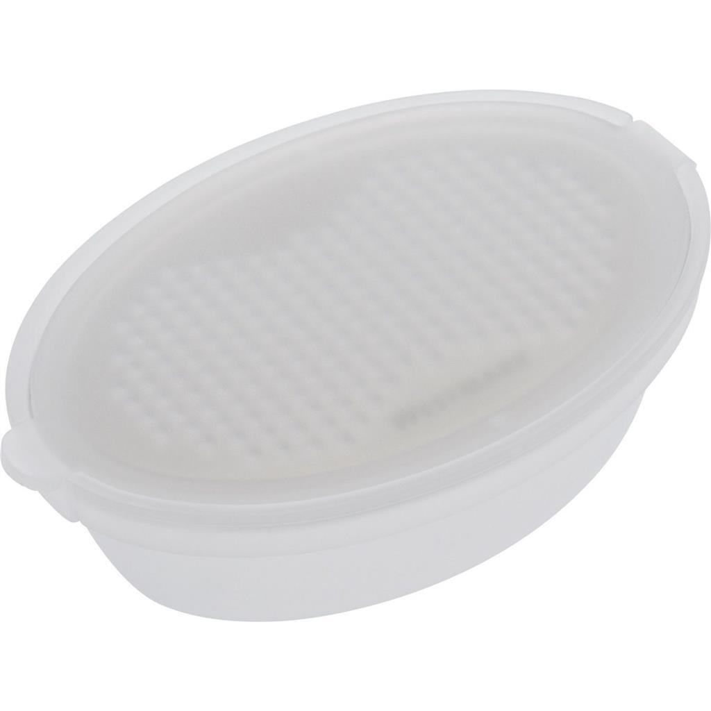 Westmark nootmuskaatrasp met bakje kunststof rvs 96x67x31mm