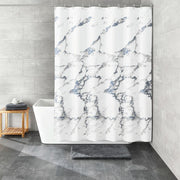 Kleine Wolke Kleine Wolke Douchegordijn Marble 180x200 cm wit en grijs - afbeelding 1