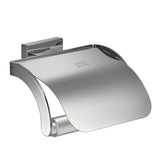 Kleine wolke toiletrolhouder met deksel meo zilverkleurig - afbeelding 2