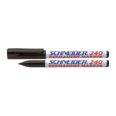 Schneider marker permanent 240 rond zwart 10st.