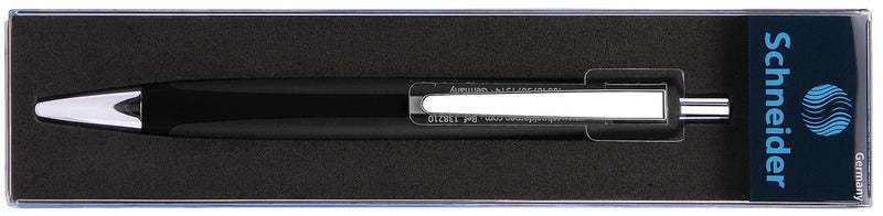 Schneider s-138201 balpen contrast zwart met blauwe vulling
