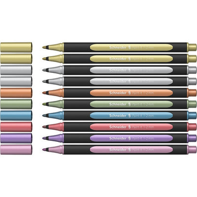 Schneider schrijfwaren schneider stift - metallic liner - paint-it - 2mm - 10 stuks - metallic - s-ml02011503