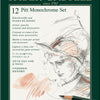 Faber castell fc-112975 pitt monochrome set faber-castell 12-delig medium