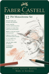 Faber-castell potloodset - pitt monochrome - 12-delig - fc-112975 - afbeelding 2