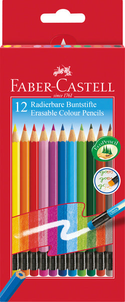 Faber castell kleurpotloden kleurenassortiment uitwisbaar