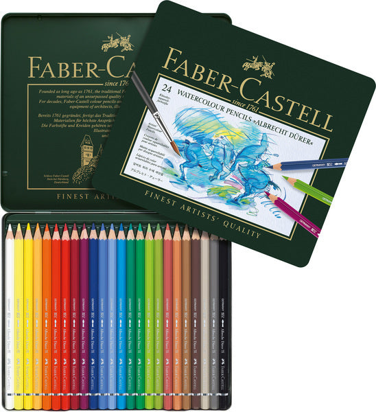 Faber-castell aquarelpotlood - albrecht durer - blik 24 stuks - fc-117524
