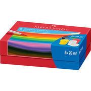 Faber castell fc-121040 tempera-gouache verf 6 kleuren - afbeelding 1