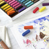 Faber castell fc-128272 pastelkrijt halve lengte etui à 72 stuks