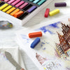 Faber castell fc-128272 pastelkrijt halve lengte etui à 72 stuks