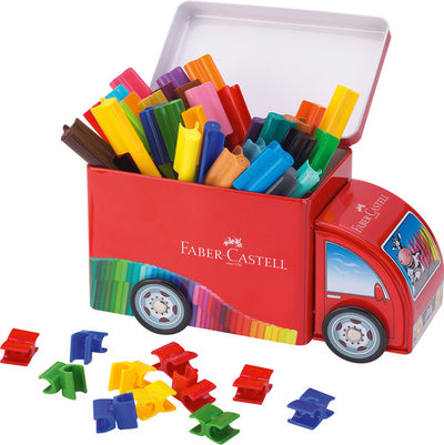 Faber-castell viltstiften - connector - cadeau set vrachtwagen - fc-155533
