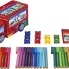 Faber castell fc-155533 viltstiften connector 33 stuks met 10 clips in vrachtwagen