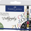 Faber castell fc-167508 pitt artist pen kalligrafieset 8 pennen