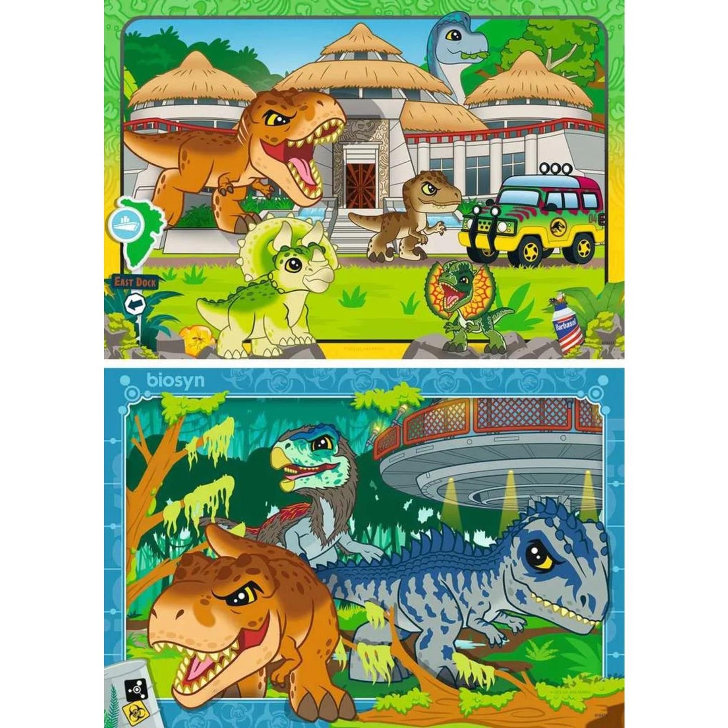 Ravensburger puzzel jurassic world explorers 2x24pcs