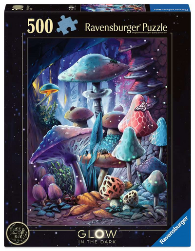 Ravensburger puzzel moonlight mushrooms (starline) - legpuzzel - 500 stukjes