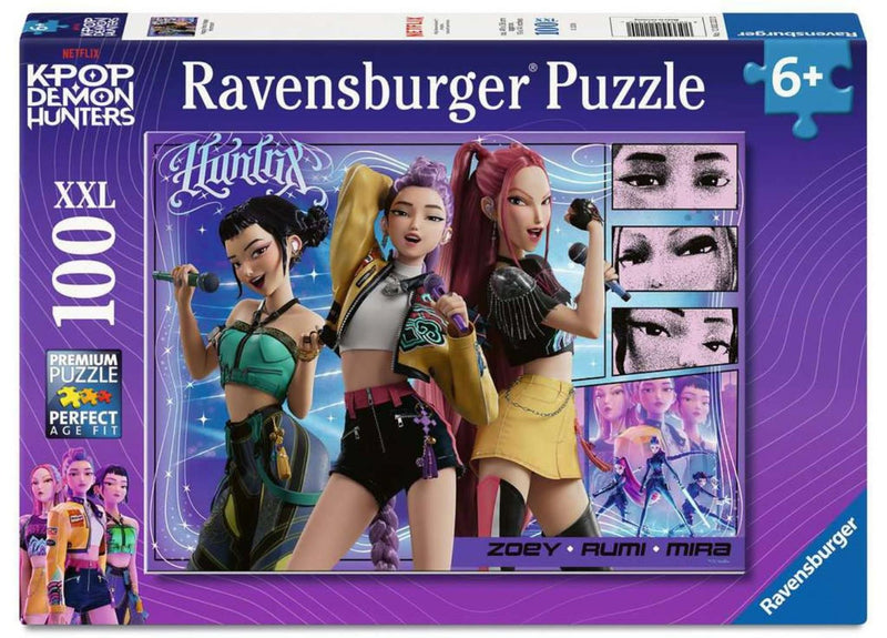 Ravensburger xxl-puzzel kpop deamon hunters: happy fans, happy honmoon! - 100 stukjes