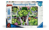 Ravensburger marvel hulk 100 xxl stukjes - kinderpuzzel - 100 stukjes - vanaf 6 jaar