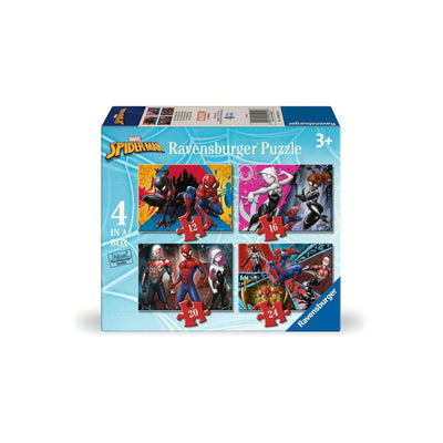Ravensburger puzzel marvel spider-man - legpuzzel - 12, 16, 20, 24 stukjes