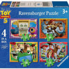 Ravensburger – toy story 5 – kinderpuzzel – 4 in 1 box (12 16 20 24 stukjes)