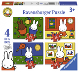 Ravensburger nijntje 4in1box puzzel - 12+16+20+24 stukjes - kinderpuzzel - afbeelding 1