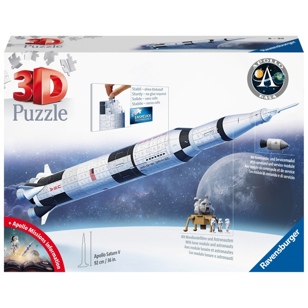 Ravensburger - 3D Puzzel Apollo Saturn V 440st.