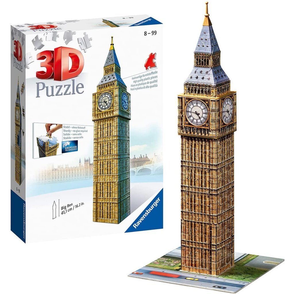 Ravensburger big ben - 3d puzzel gebouw van 216 stukjes