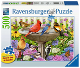 Ravensburger puzzel bij het vogelbadje - legpuzzel - 500 stukjes - afbeelding 1